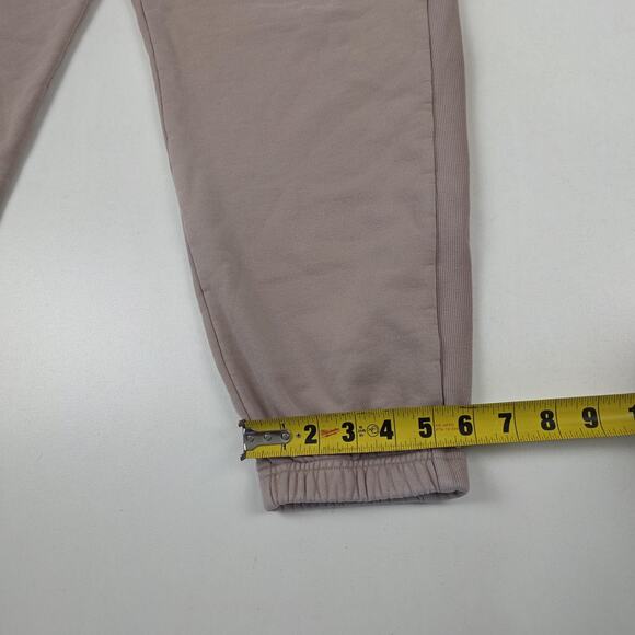 TNA Sweatpants Womens XL Taupe Sweatfleece Terry Fleece Boyfriend Joggers Cuffed - Picture 8 of 14